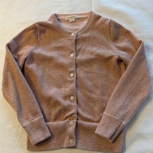 Crewcuts Pink with gold threads Button-Up Cardigan